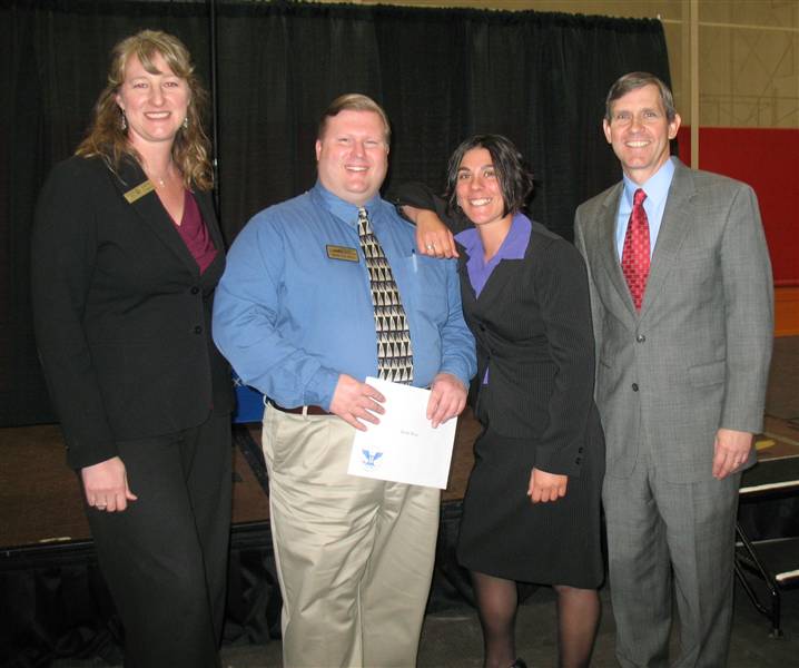 Brian Receiving the 2010 President's Volunteer Service Award